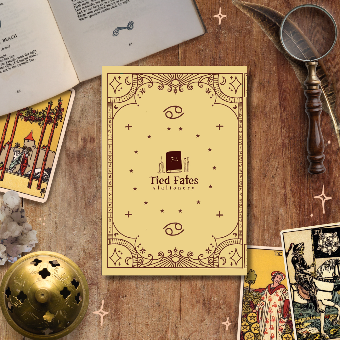 Cancer Zodiac Guide, A5 Handmade Notebook