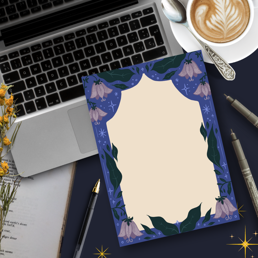 Witch's Garden, A5 Plain Notepad