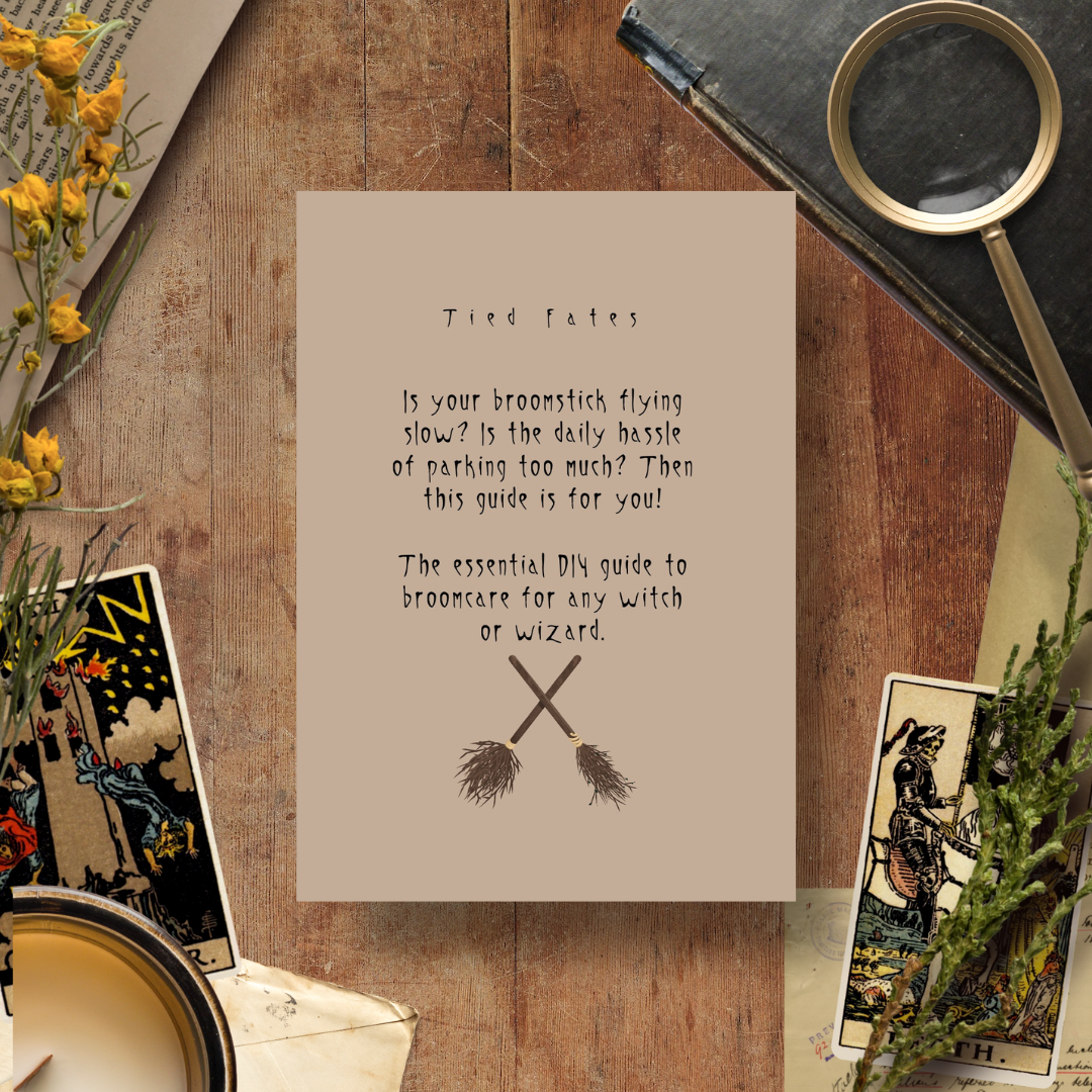 DIY Broomstick Care, Handmade Notebook