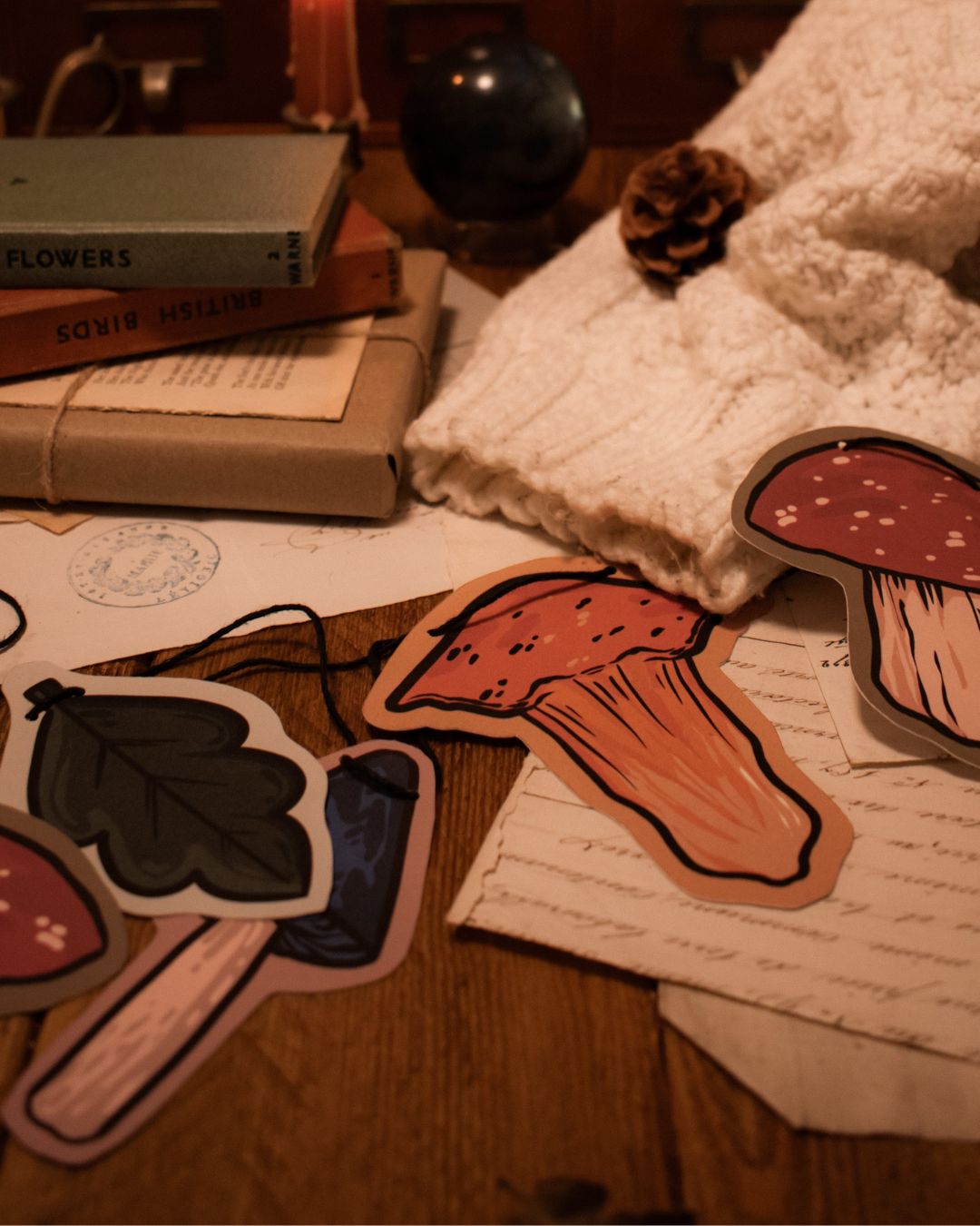 Mushroom Paper Garland