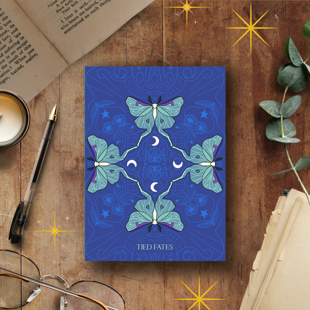 Lunar Moth, A5 Handmade Notebook