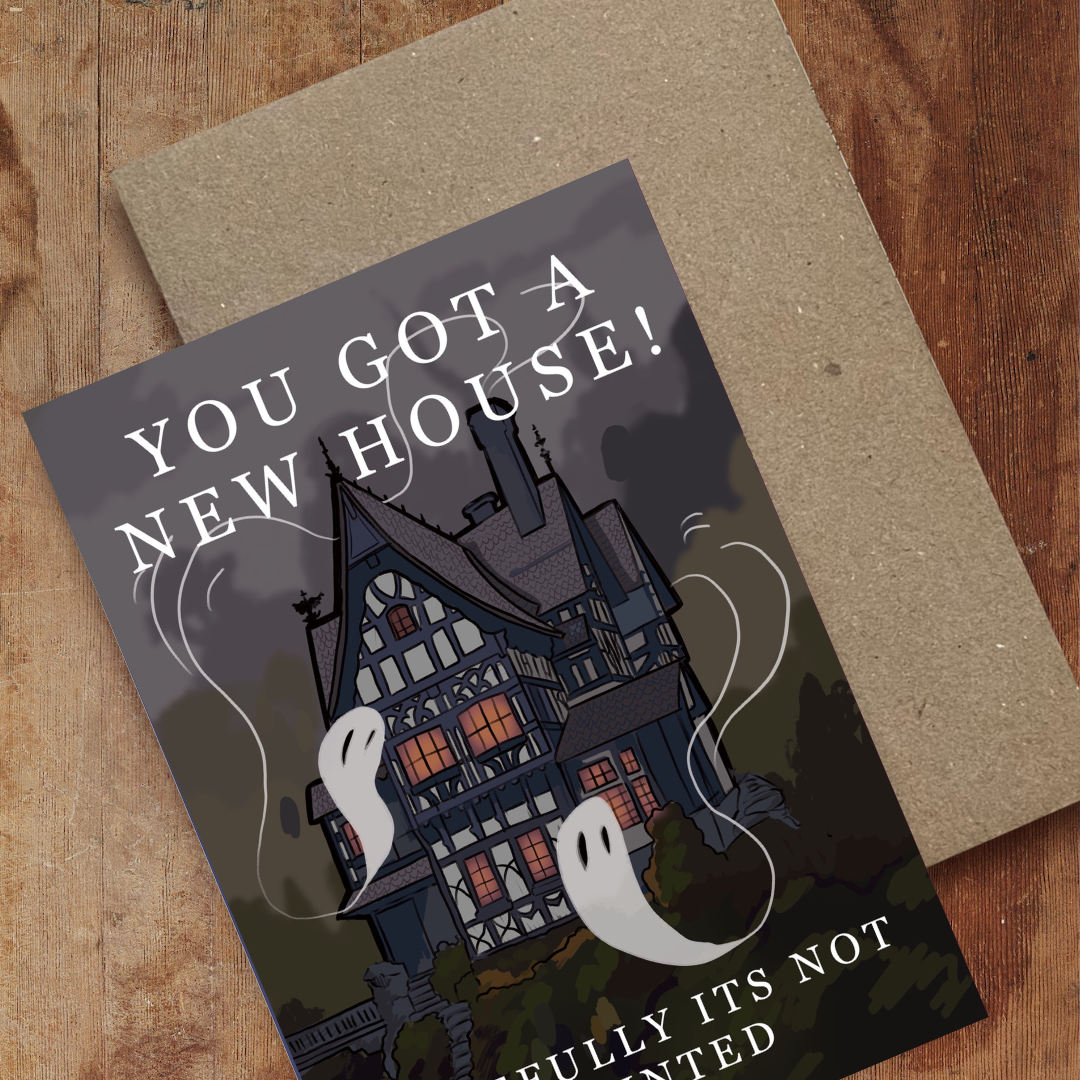 Haunted House, New Home Card