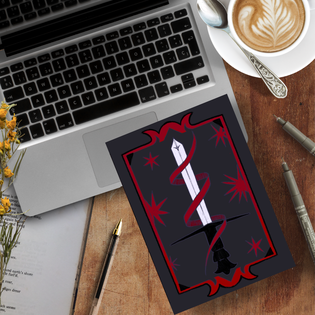 Gothic Sword, A5 Handmade Notebook