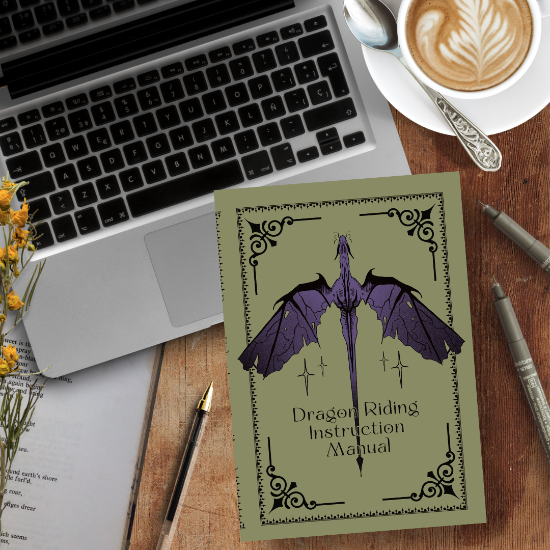 Dragon Riding Instruction Manual, A5 Handmade Notebook