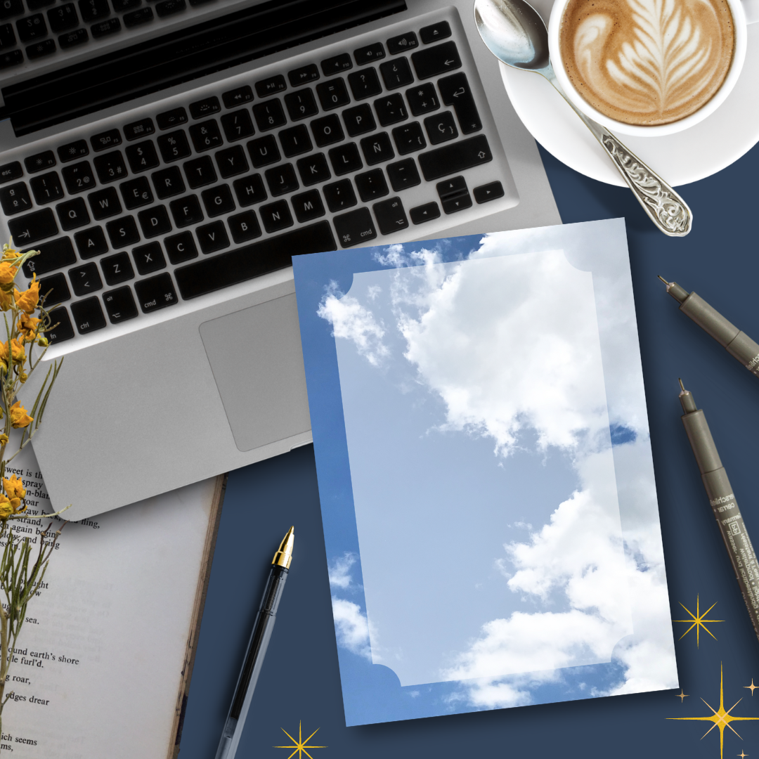 Cloudy Sky, A6 Notepad