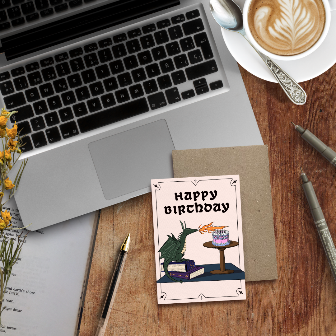 Birthday Dragon Card