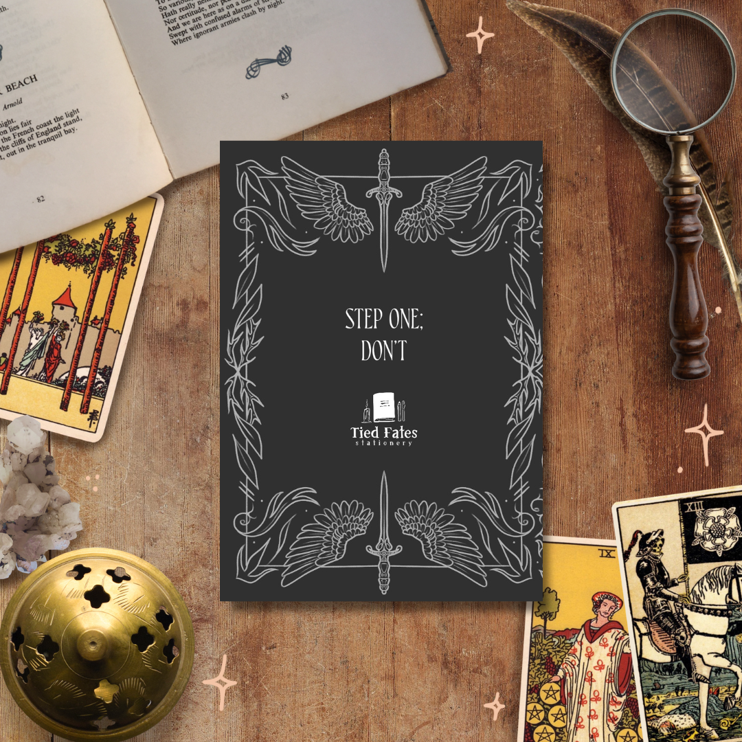 Dark, Morally Grey Characters, A5 Handmade Notebook