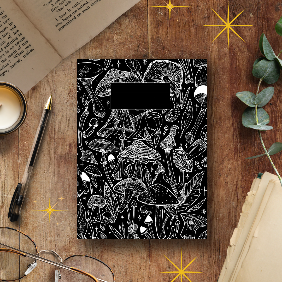 Shrooms, Limited Edition Handmade Notebook