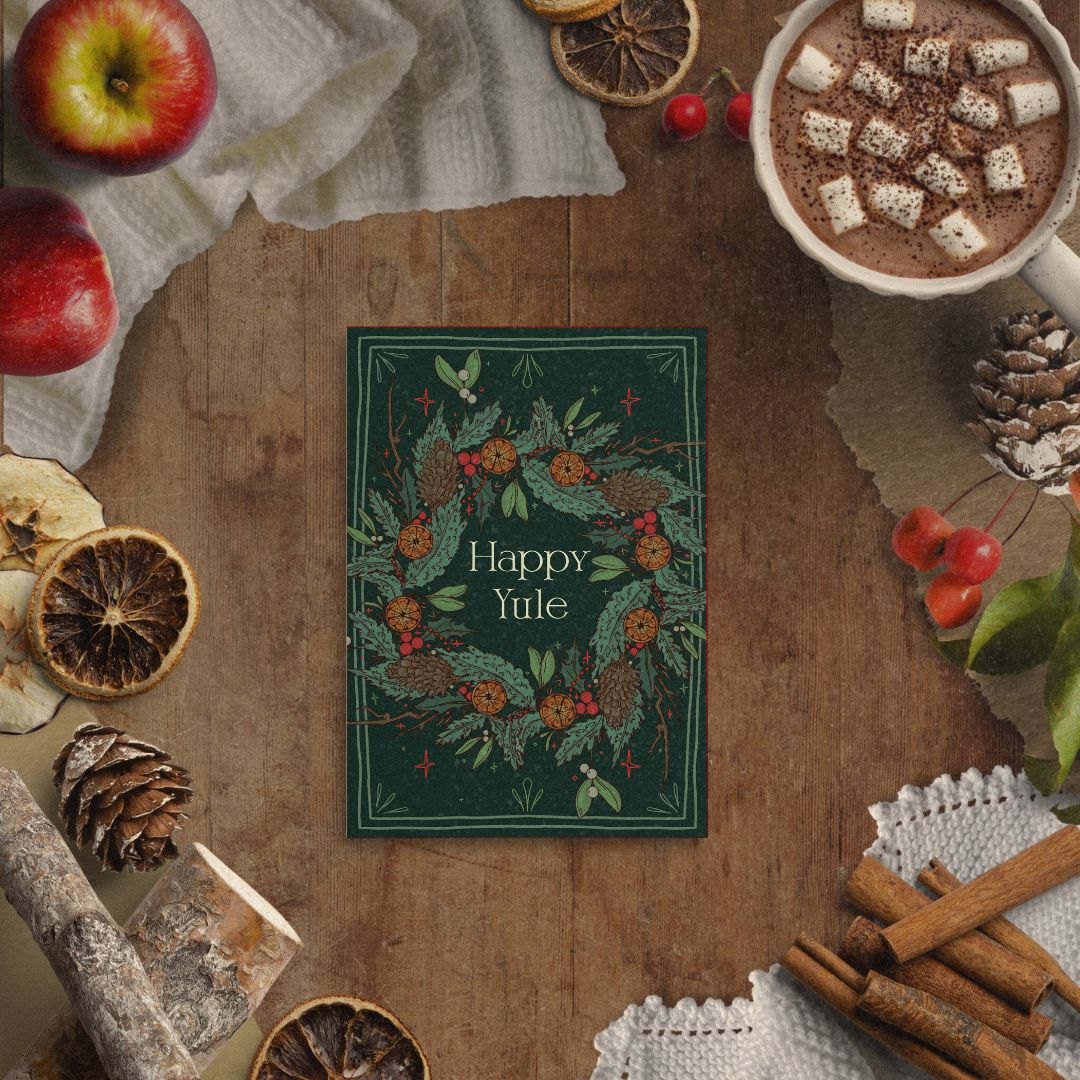 Happy Yule, Christmas Card