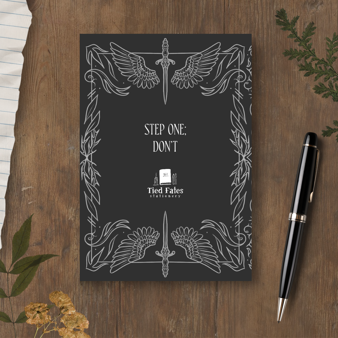 Dark, Morally Grey Characters, A5 Softcover Notebook