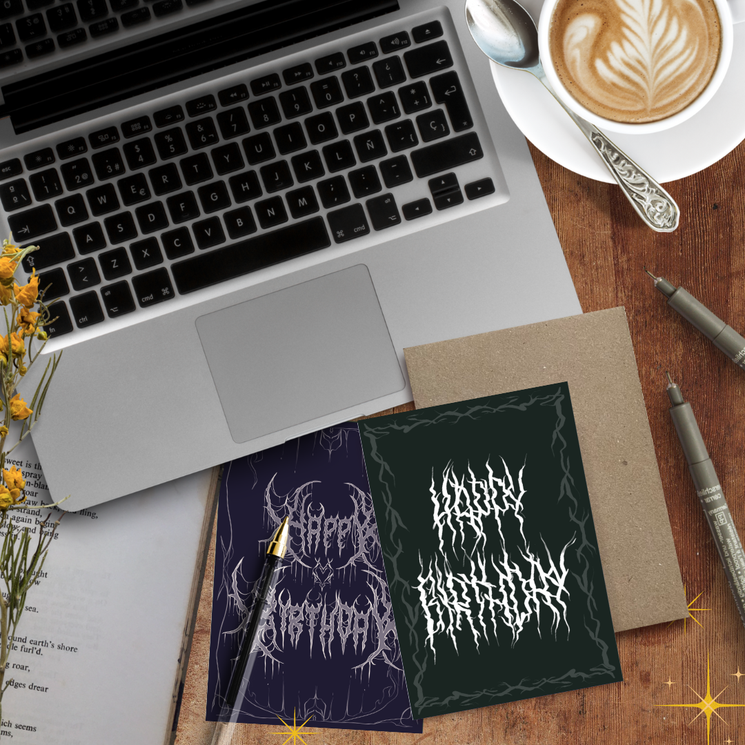 Metal Birthday Card Set