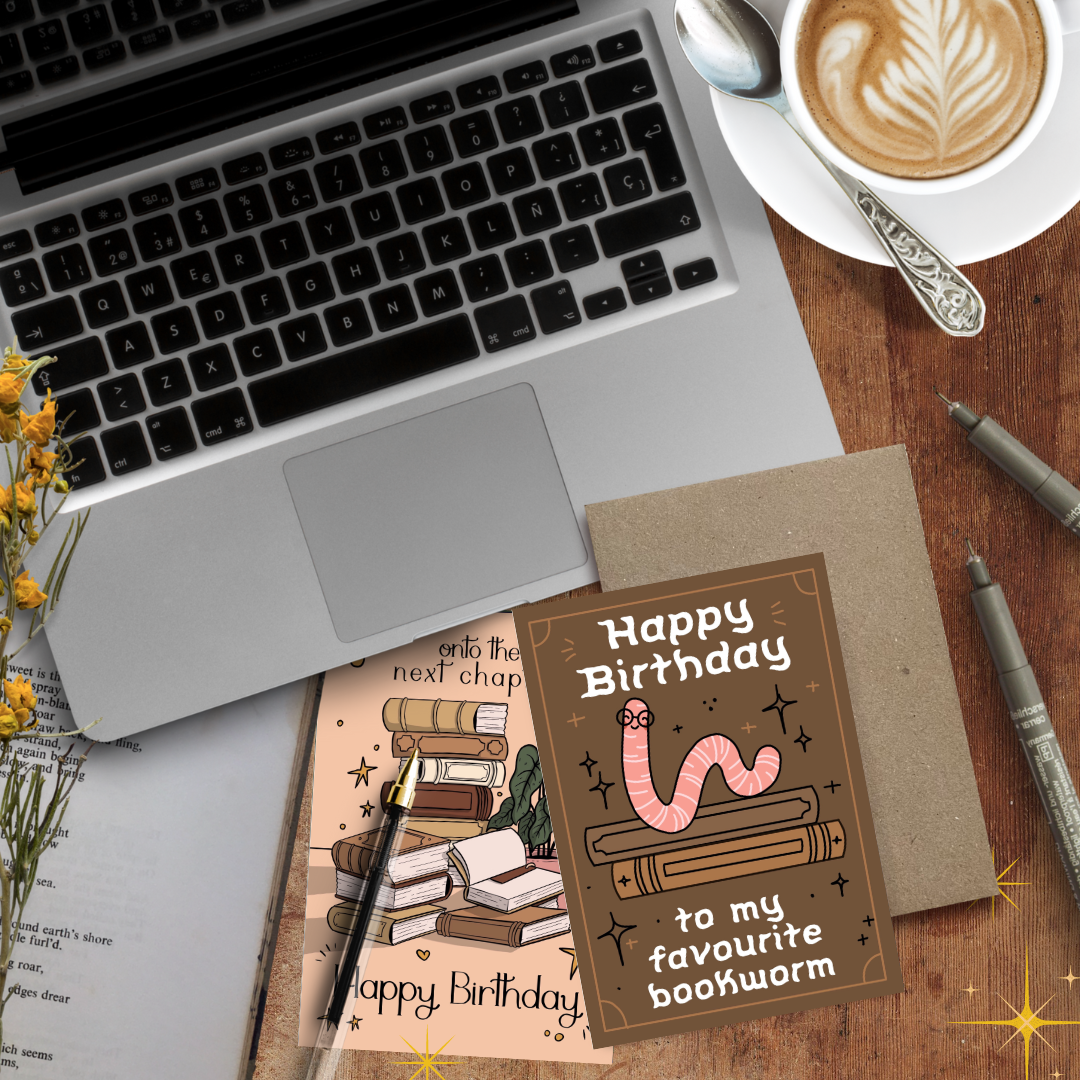 Bookish Birthday Card Set