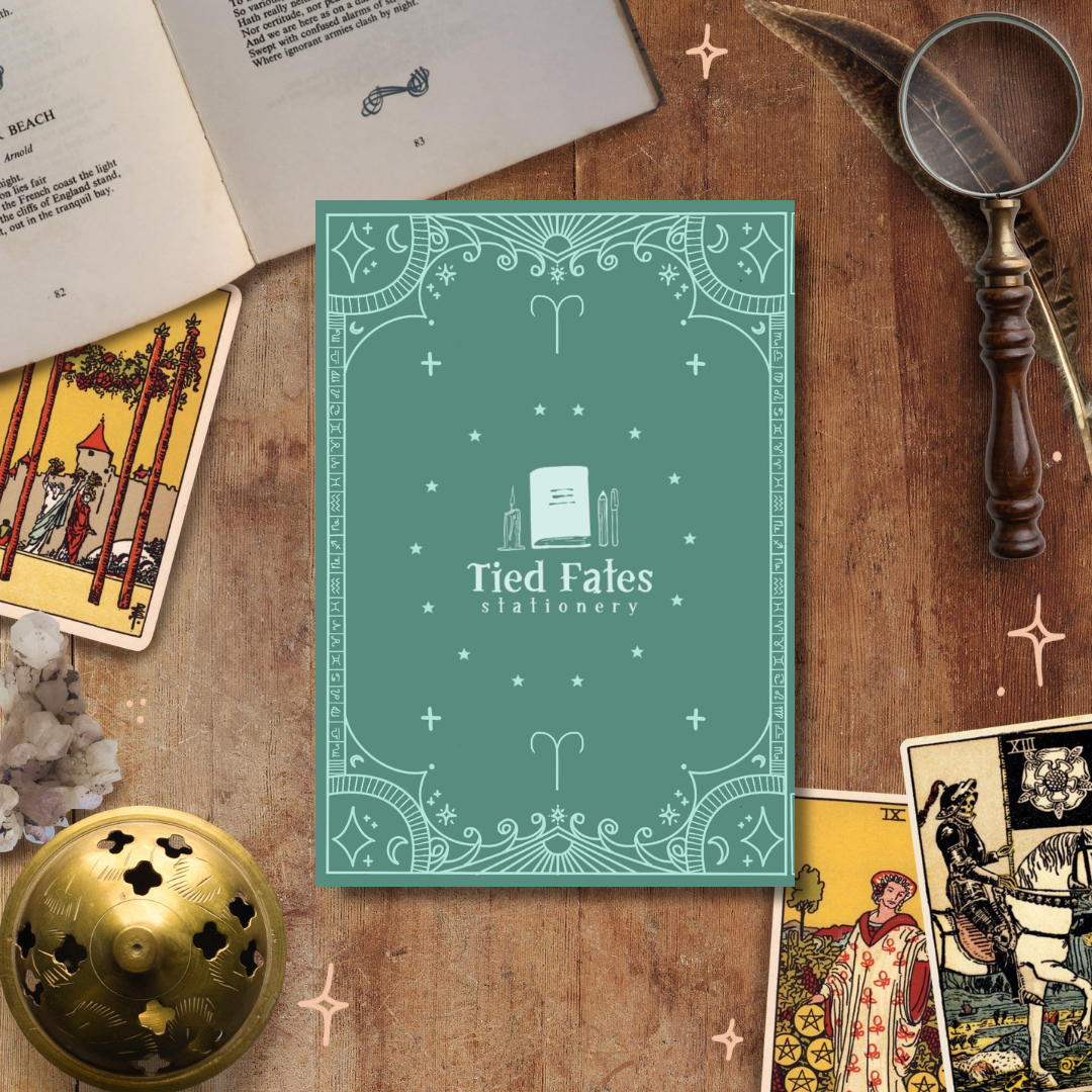 Aries Zodiac Guide, A5 Handmade Notebook