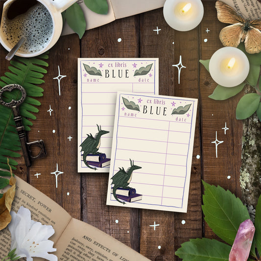 Cozy Dragon Personalised Library Card