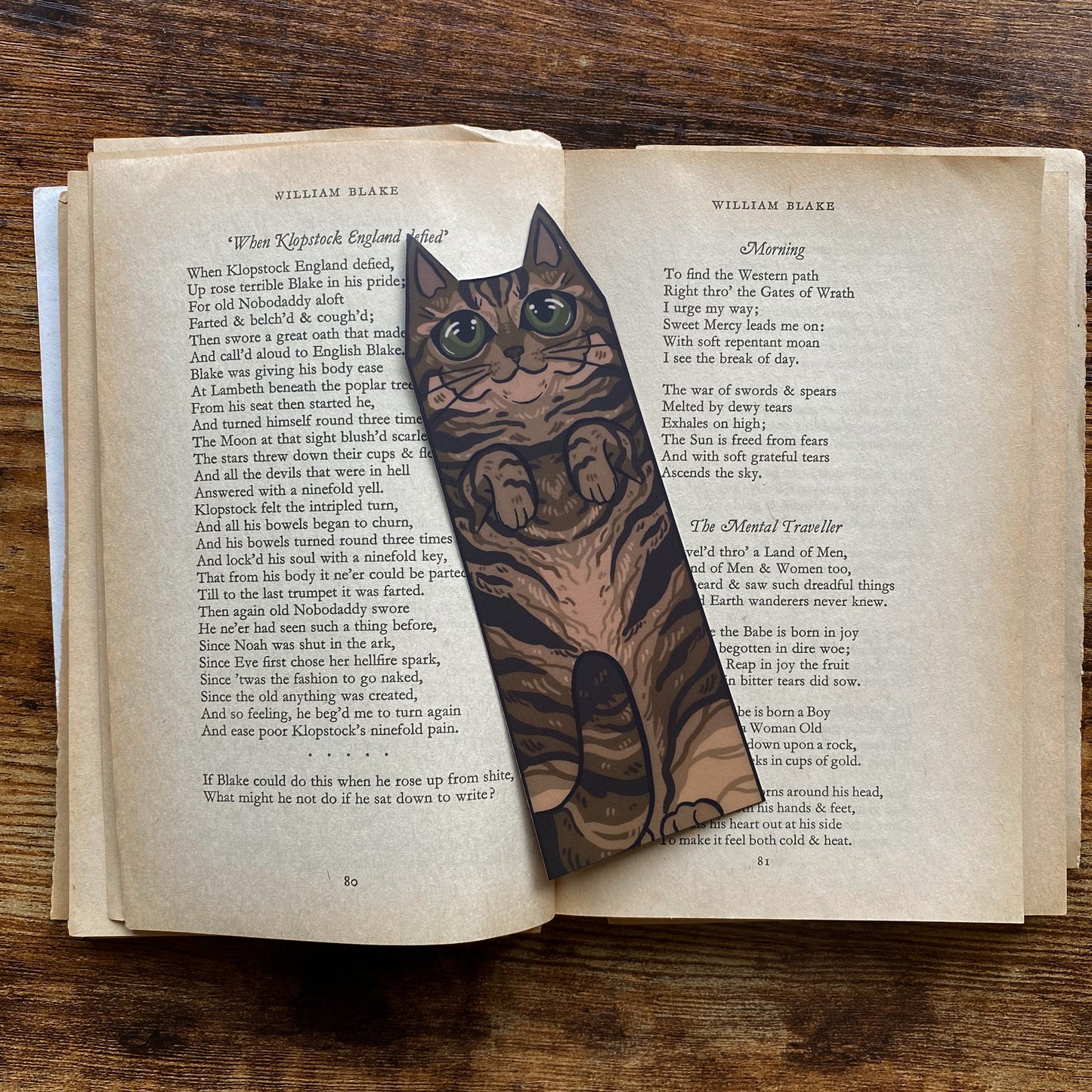 Full Tabby Cat Familiar Bookmark