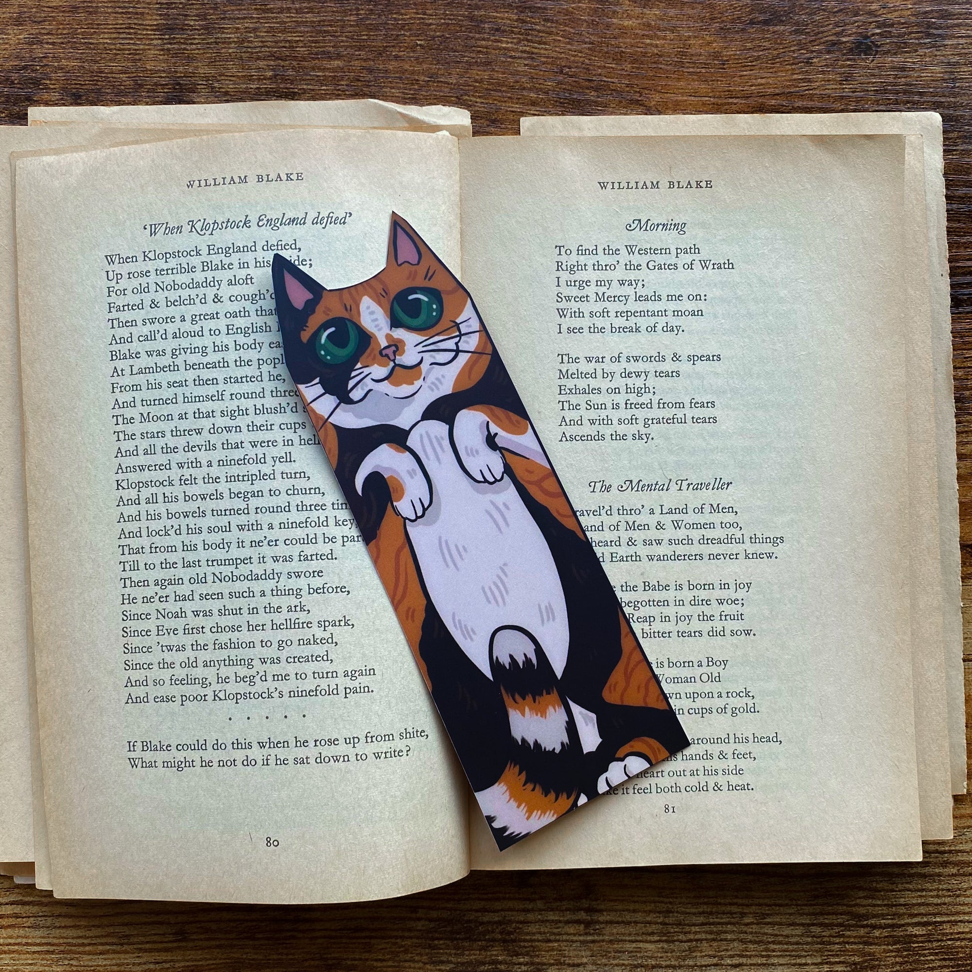 Calico Cat Familiar Bookmark