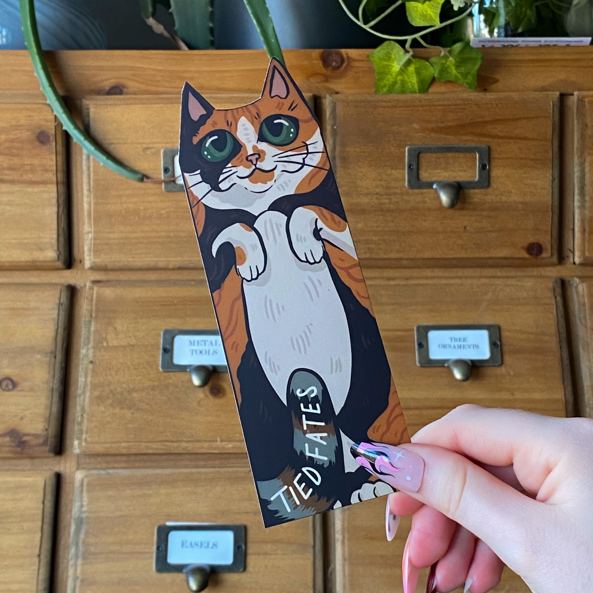 Calico Cat Familiar Bookmark