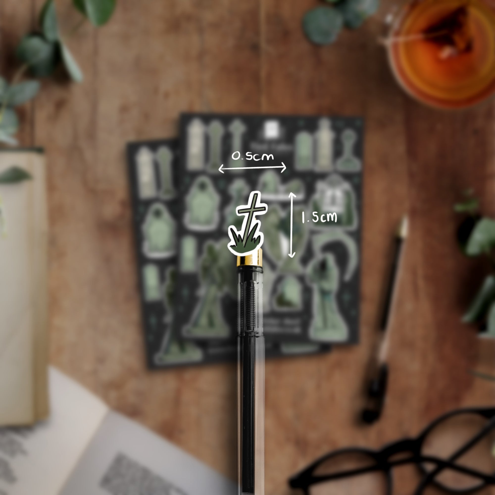 Gothic Graveyard Sticker Sheet