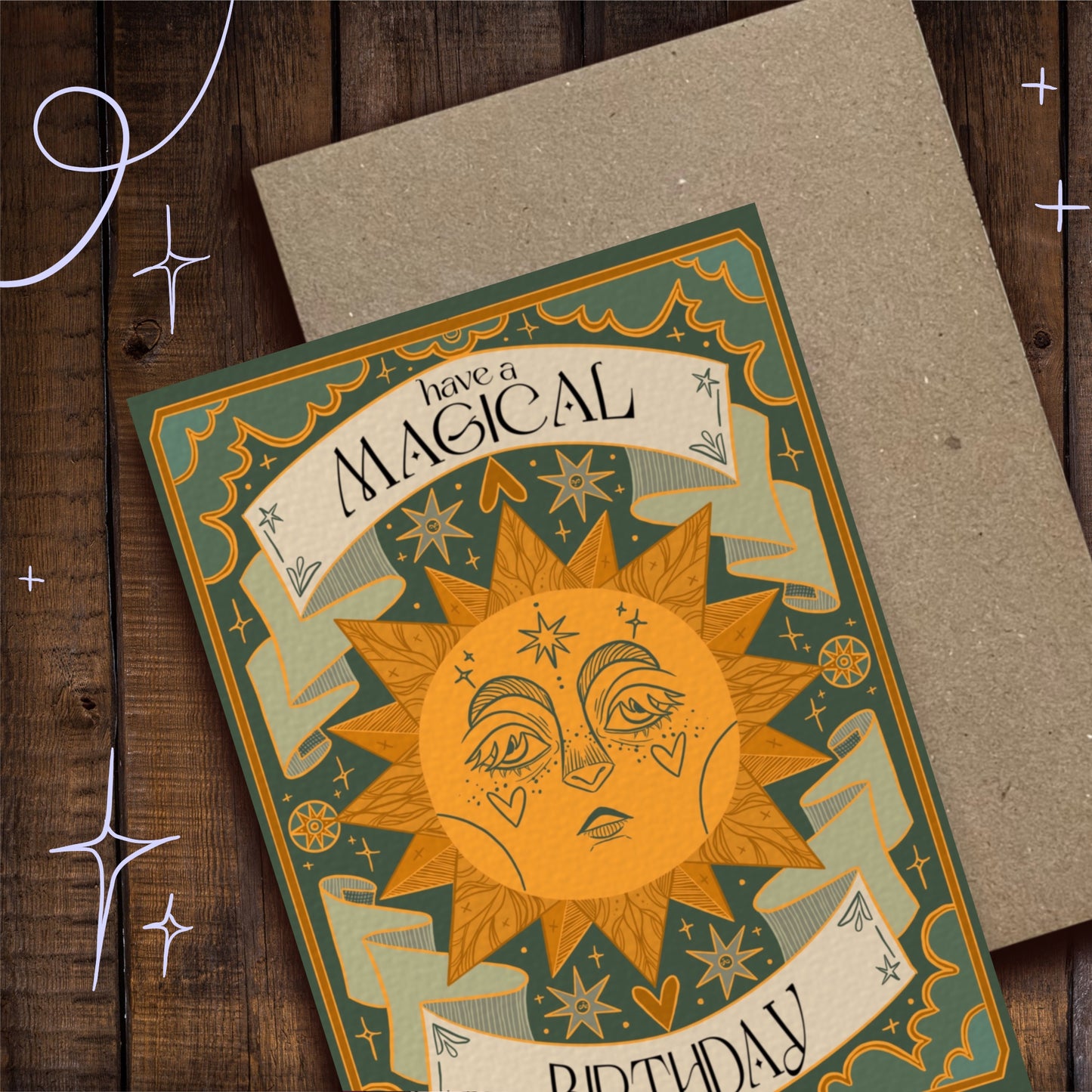 Fairytale Sun, Birthday Card