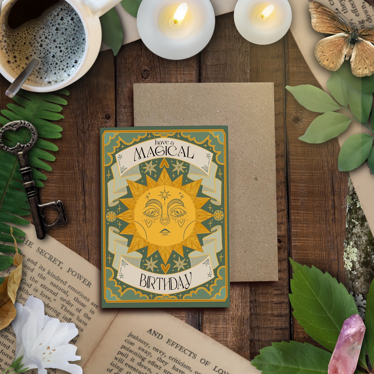 Fairytale Sun, Birthday Card