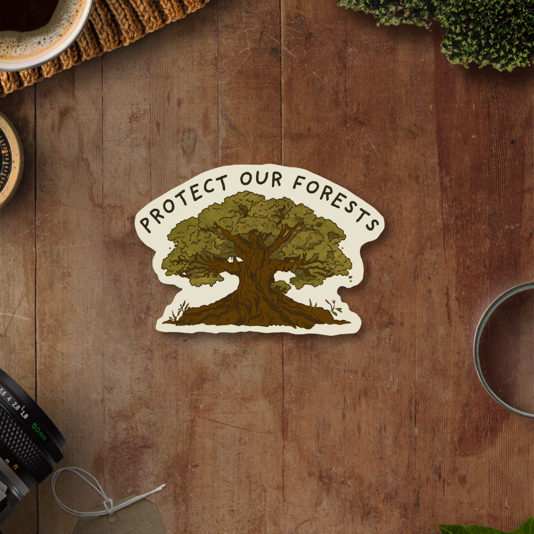 Protect our Forests, Die Cut Sticker