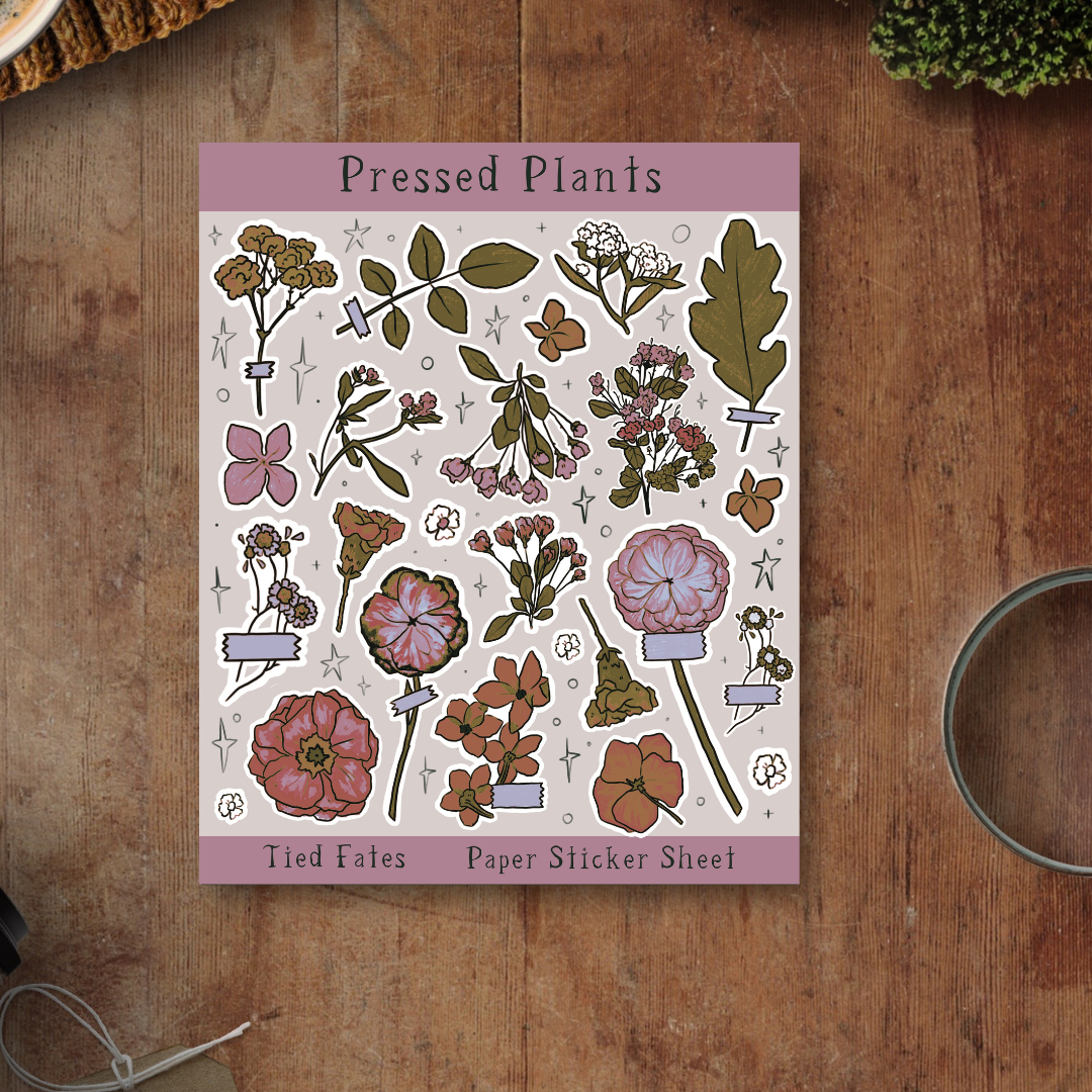 Pressed Plants Sticker Sheet