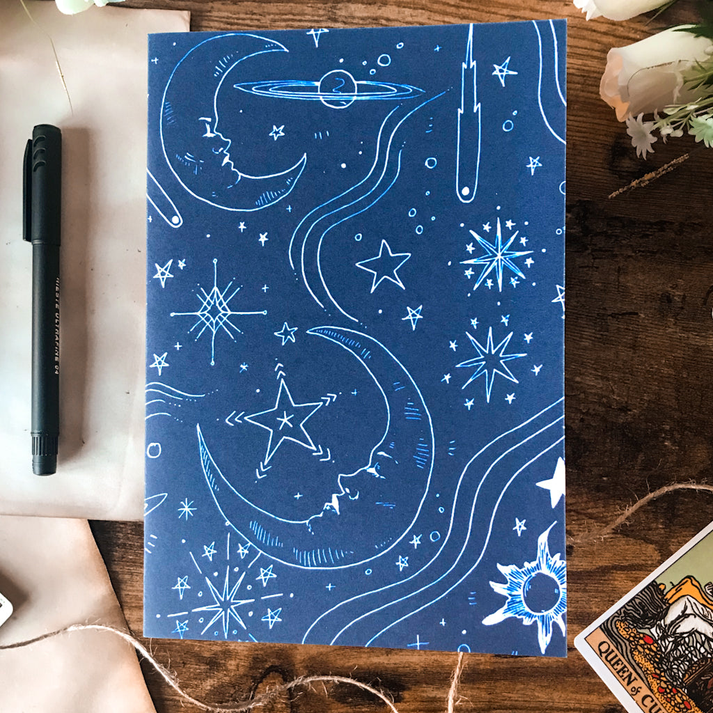 Celestial A5 Handmade Notebook