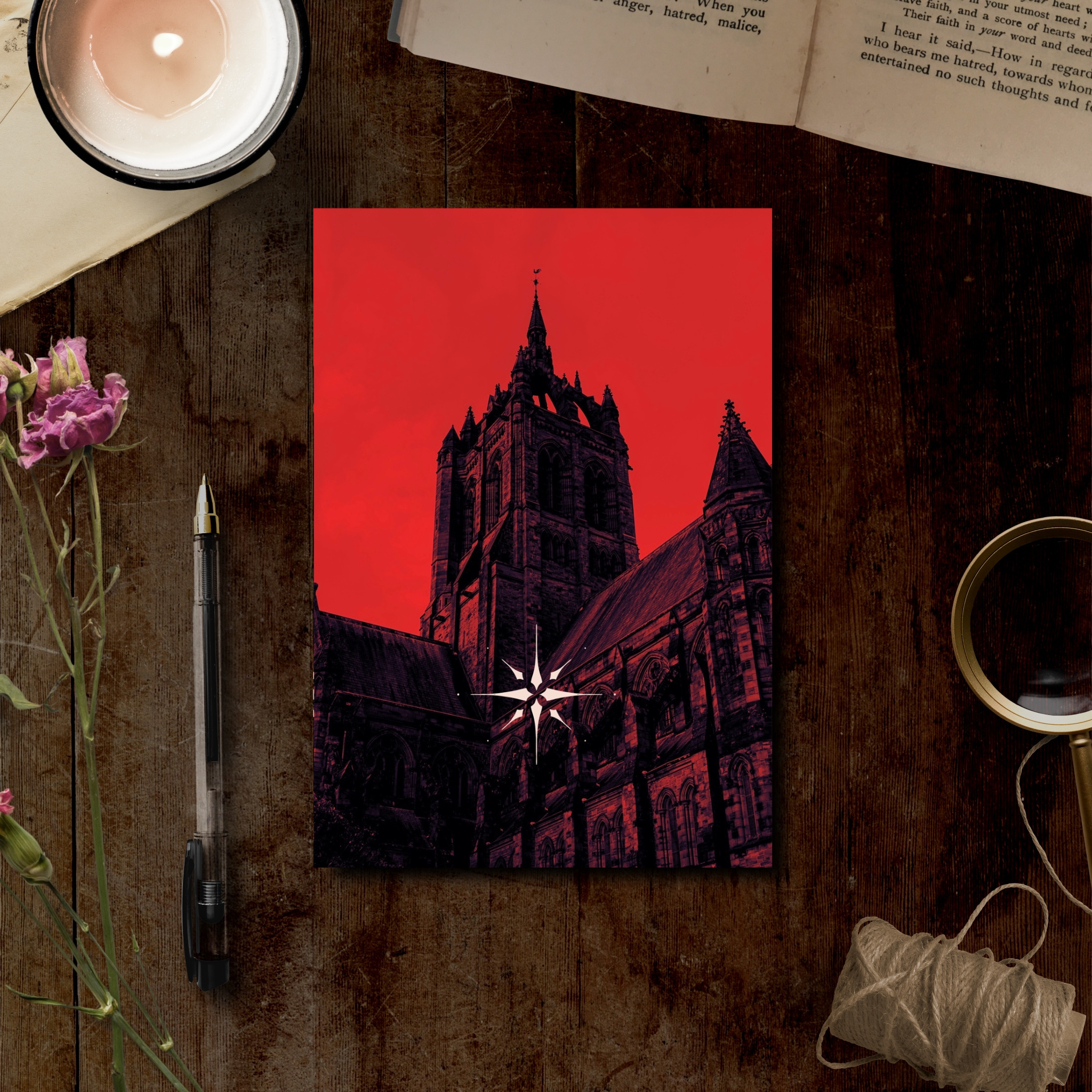 Vampire Haunt Handmade Notebook