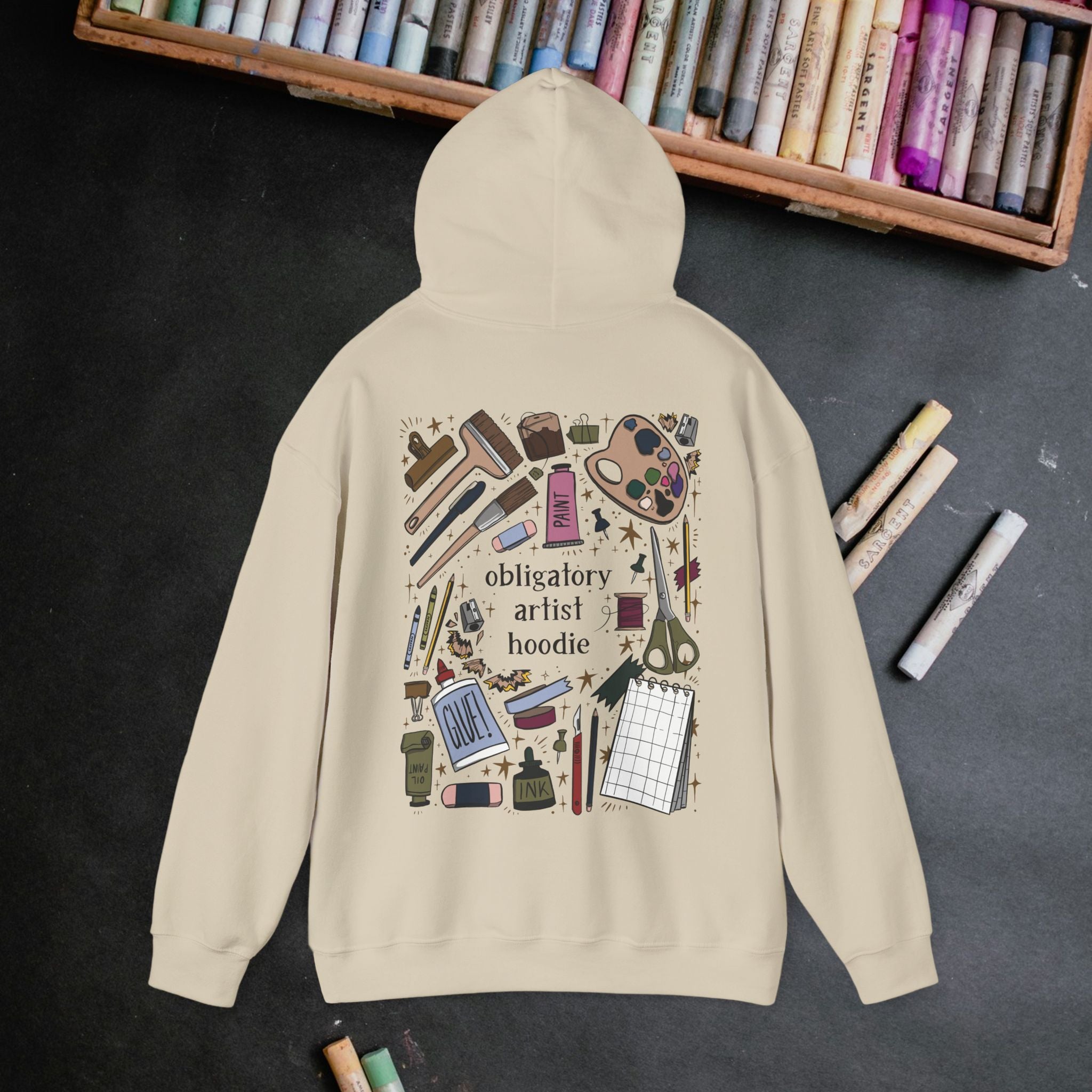 Obligatory Artist Unisex Hoodie - Creativity Inspired Sweatshirt for Artists
