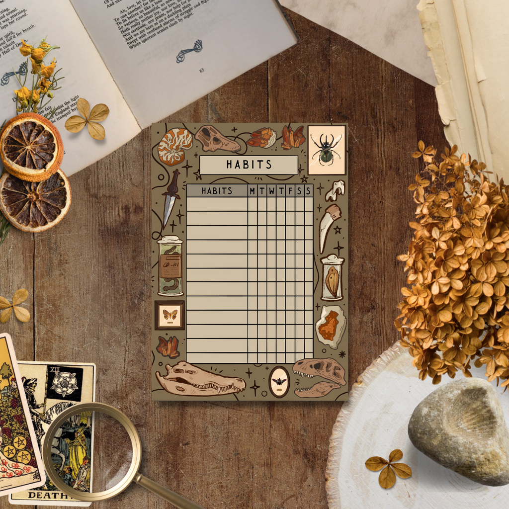 Curio Collection, Habit Tracker Notepad