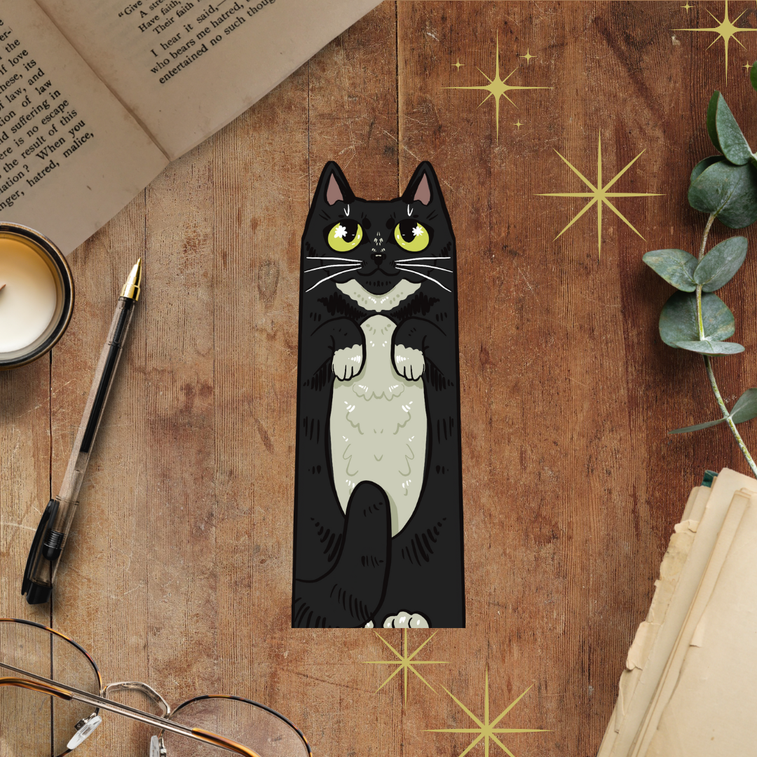 Black Cat Familiar Bookmark