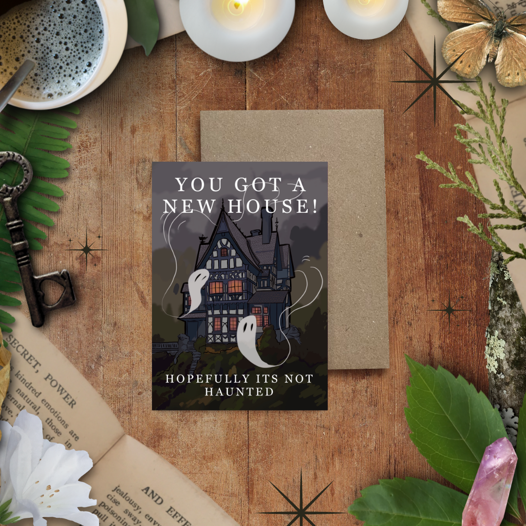 Haunted House, New Home Card