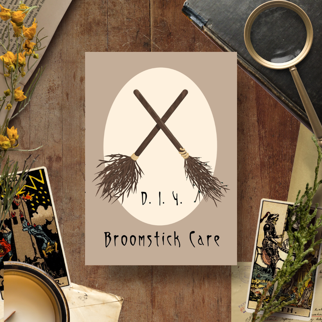 DIY Broomstick Care, Handmade Notebook