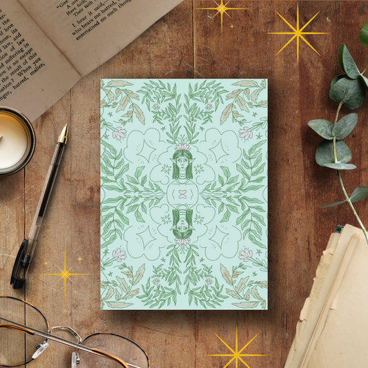 Green Lady, A5 Softcover Notebook