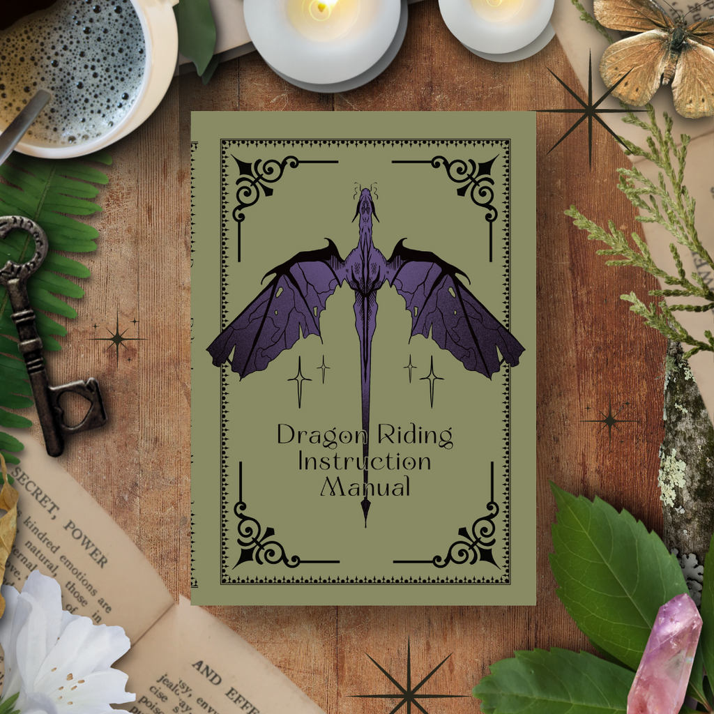 Dragon Riding Instruction Manual, A5 Handmade Notebook