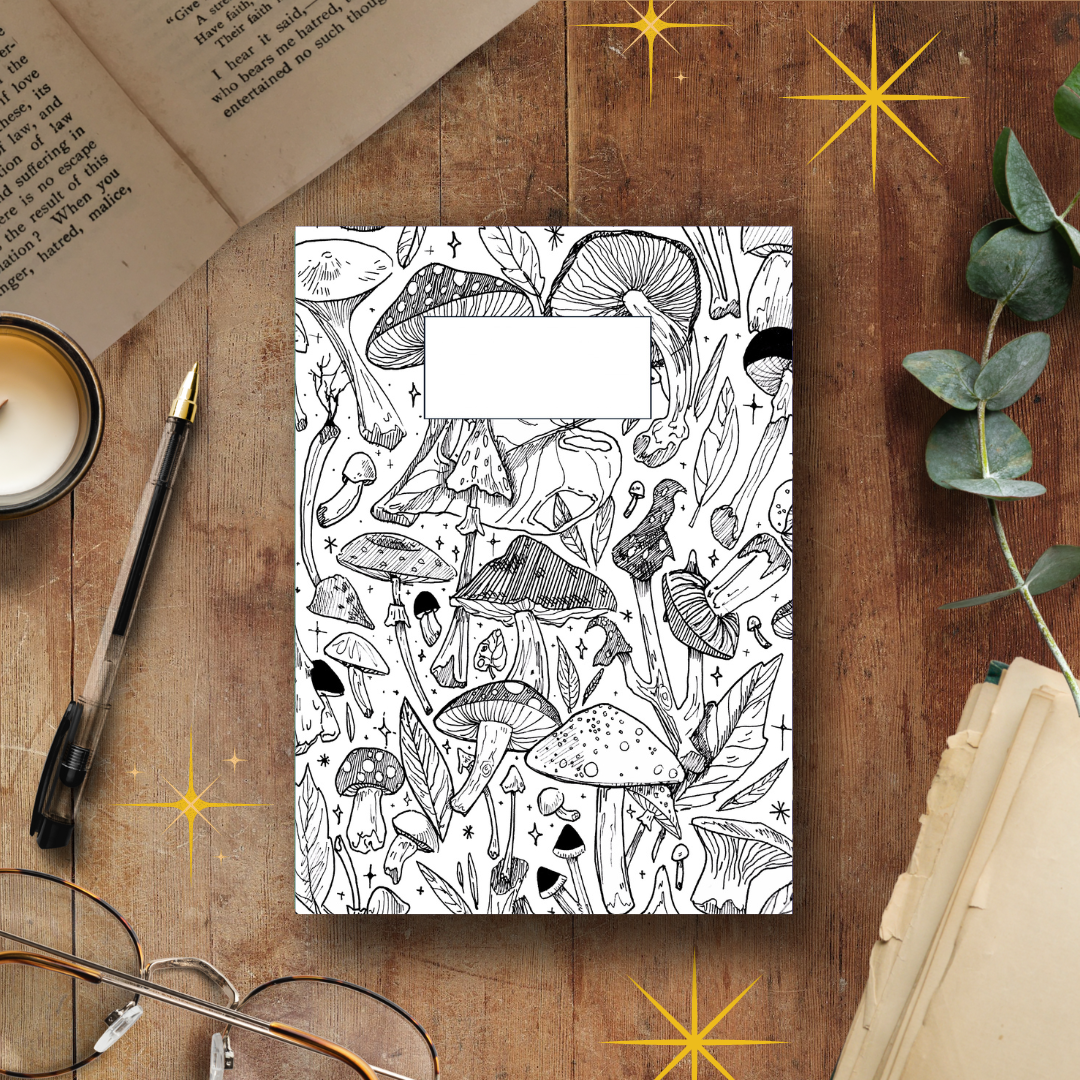 Shrooms, A5 Softcover Notebook