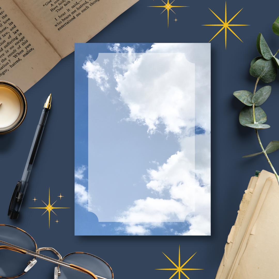 Cloudy Sky, A6 Notepad