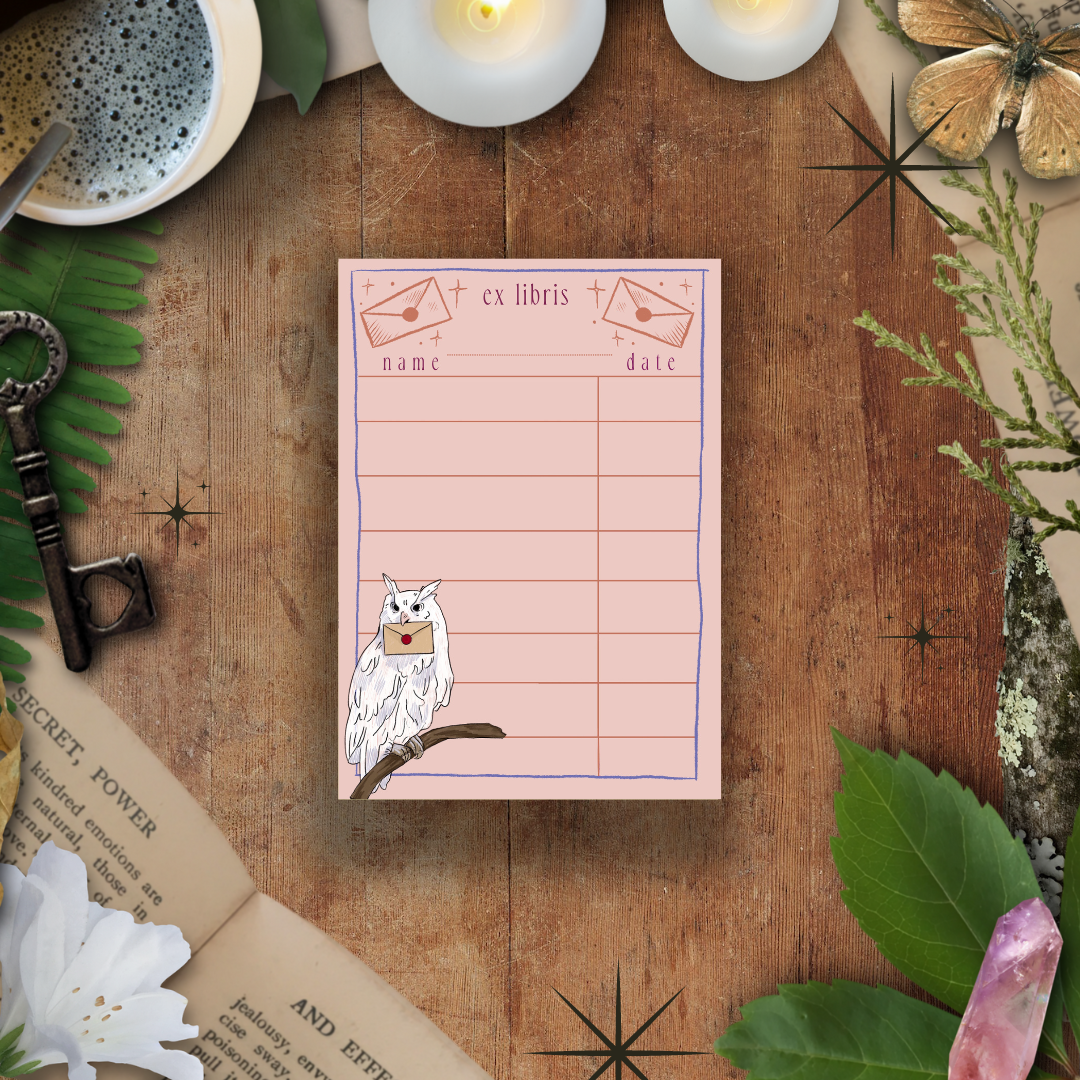 Owl Post Personalised Library Card