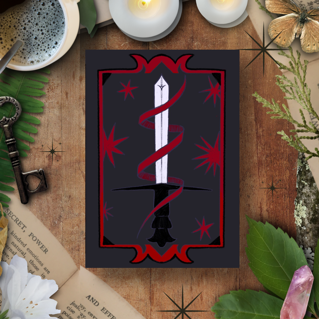 Gothic Sword, A5 Softcover Notebook