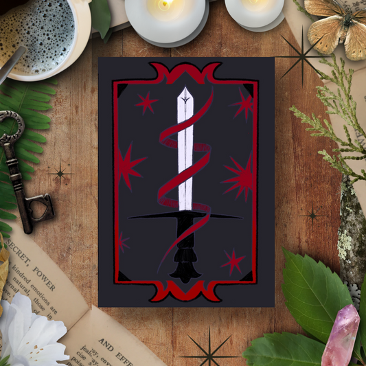Gothic Sword, A5 Softcover Notebook