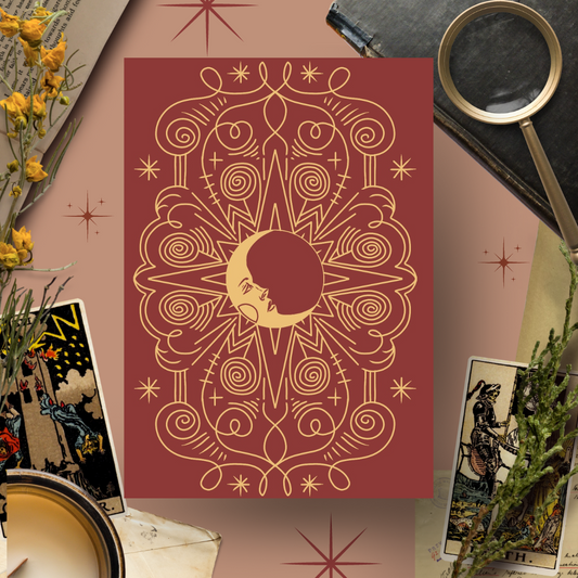 Autumn Moon, A5 Softcover Notebook