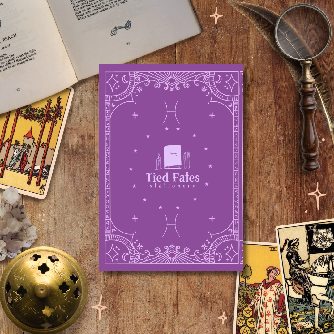 Pisces Zodiac Guide, A5 Handmade Notebook