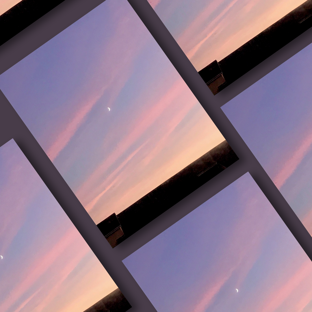 Moon and Sunset, A6 Notepad