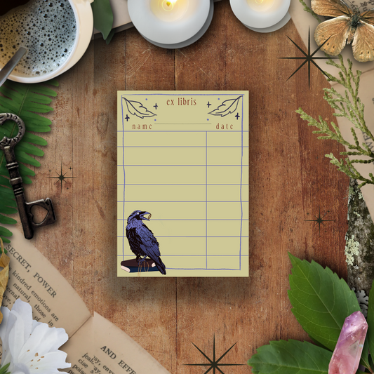 Crow Hoard Personalised Library Card