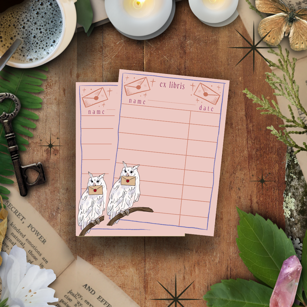 Owl Post Personalised Library Card