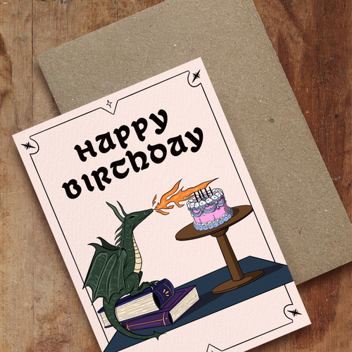 Birthday Dragon Card