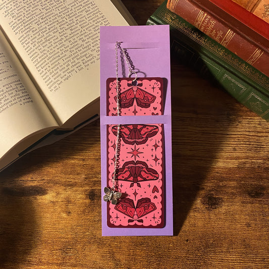 Pink Moth, Chain Bookmark