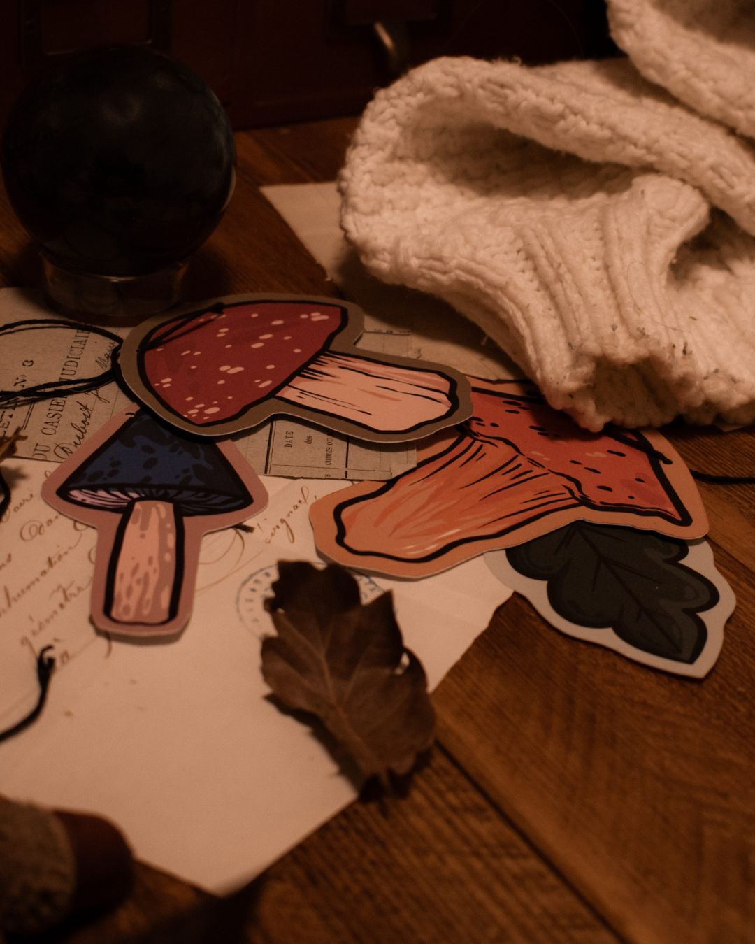 Mushroom Paper Garland