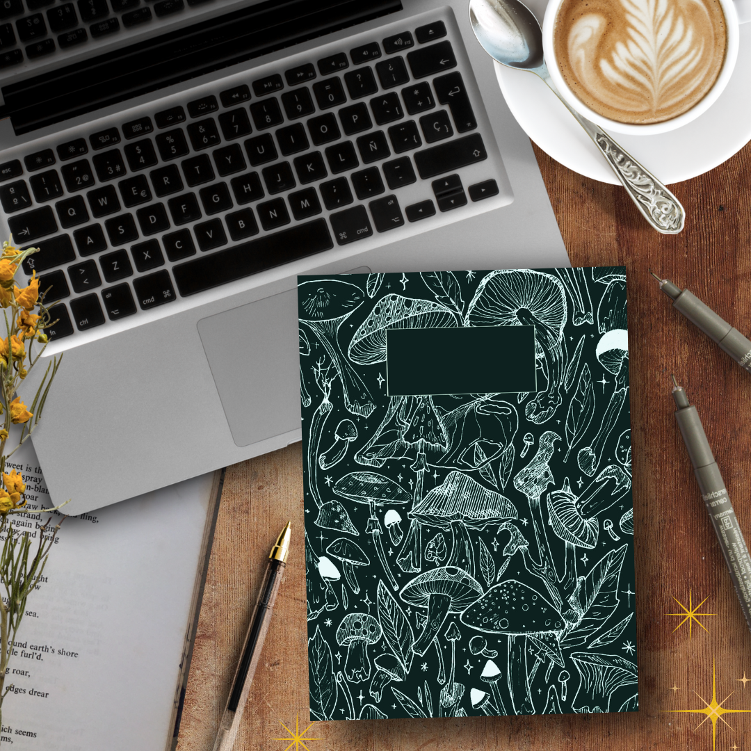 Shrooms, Limited Edition Handmade Notebook