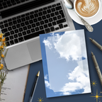 Cloudy Sky, A6 Notepad